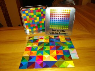 Magnetic Color Cubes By The Orb Factory In Tin 2010 - Make Geometric Patterns