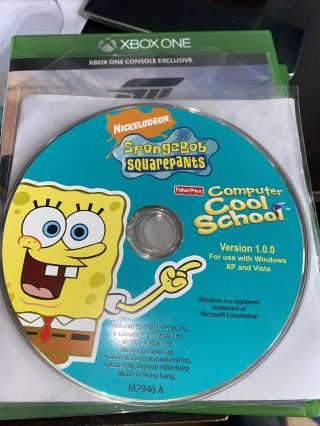 Fisher Price Computer Cool School Software Spongebob Squarepants Game Cd Disc