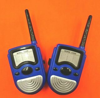 Toy Morse Code " Walkie Talkies " For Kids Children Set Of 2 Takes 9v Battery