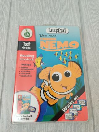 Leap Frog Leap Pad Disney Finding Nemo Book & Cartridge Pre K - 1st Grade Ages 4 - 6
