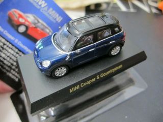 Kyosho - Mini Cooper S Countryman - Blue - Scale 1/64 - Mini Car A7