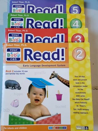 Your Baby Can Read Lift - A - Flap Books 2 - 5 (4 Books)