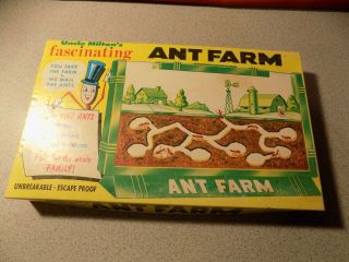Vintage Uncle Milton Ant Farm Box 1967 Complete