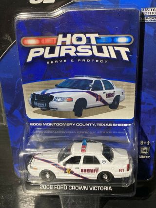 Greenlight 1/64 Montgomery County Tx Sheriff Ford Crown Victoria Police Car