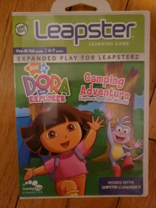 Leap Frog Dora The Explorer Camping Adventure Leapster Learning Game