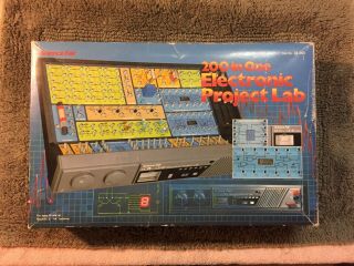 200 In 1 Science Fair Electronic Lab 28 - 265 W/book Vintage - Repair/for Parts