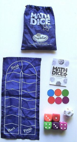 Thinkfun Math Dice Jr.  Game Kid’s First Mental Math Game Homeschool Educational