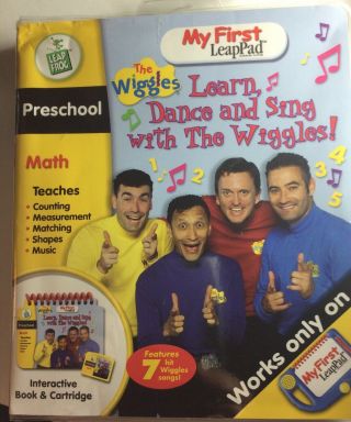 My First Leappad The Wiggles Book & Cartridge Preschool 2004 Music Learning Game