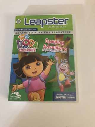 Leapfrog Leapster Learning Game | Nick Jr | Dora The Explorer Camping Adventure