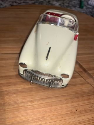 Vintage Schuco Radio 4012 Car - Cream White Beige Key Made In Us Zone Germany.