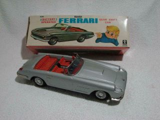 Vintage Bandai Bat Op 4103 Ferrari Gear Shift Car - Ex Cosmetic -
