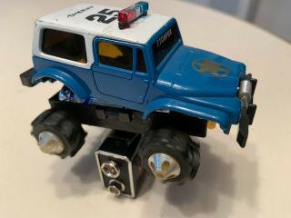 Schaper Stomper Police Jeep CJ - 7 with Rough Riders chassis 4x4 Vintage 1980s 3