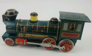 Western Locomotive Special Tin Train Trade Mark Modern Toys Japan Battery Engine 2