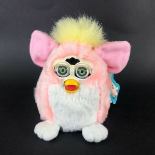 Furby Babies 1999 Tiger Electronics Pink Yellow Hair W/ Tags Model 70 - 940