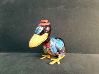 Vintage Louis Marx & Co.  Wind Up Cary The Crow Tin Toy Rare