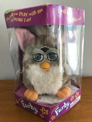 Electronic Furby Tiger Electronics 1998 With Box Model 70 - 800
