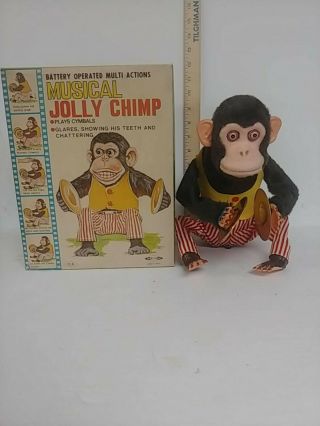 Vintage Daishin Musical Jolly Chimp Early Issue 1960 Vintage Toy