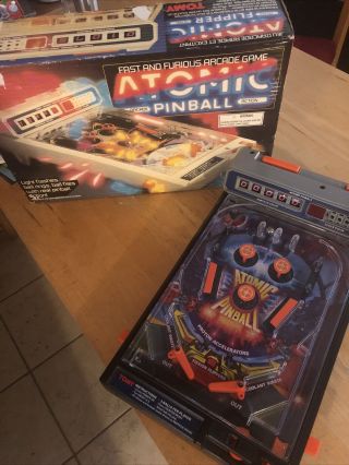 Vintage Electronic Atomic Arcade Pinball Game,  Tomy 1979 And