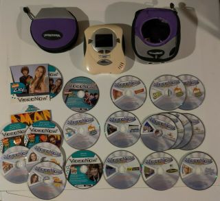 2004 Hasbro Video Now Color Personal Video Player 20 Discs Case Holder