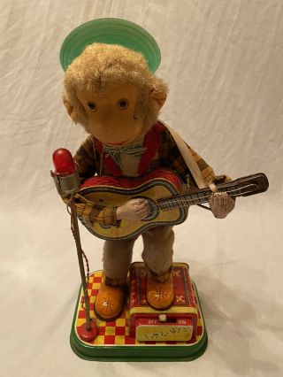 1950’s Alps Battery Operated Rock N Roll Monkey