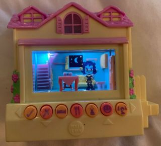 2005 Mattel Pixel Chix Yellow & Pink House Electronic Virtual Toy Game -