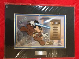 Star Wars Animated Jedi Mickey Character Key 2008 Acme Lucasfilm 0192/1000