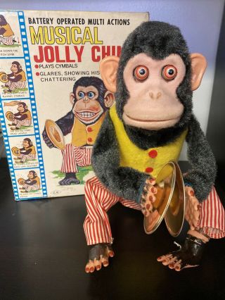 1960s Daishin 7061 Musical Jolly Chimp,