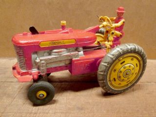 Louis Marx Battery Operated Tricky Tommy Farm Tractor,  10 " Long