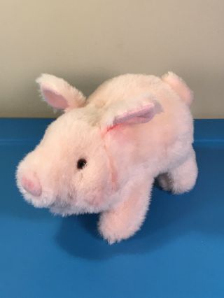 Walking Pig Toy 1986 Iwaya Corp.  Electronic Squealing Oink Sounds 9 " See Video