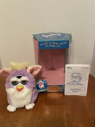 1999 Furby Spring Time Special Limited Edition - Purple,  White,  Yellow