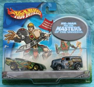 Hot Wheels He - Man And Masters Of The Universe 2 Car Set 1:64 Scale 2003