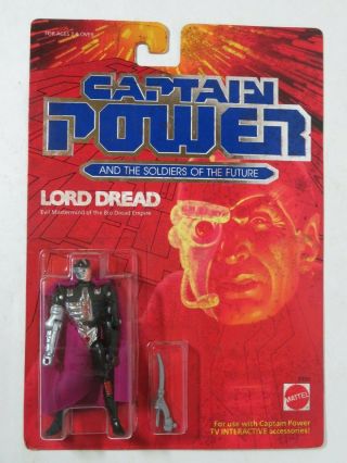 1987 Mattel Captain Power Lord Dread Action Figure 3906 Nip