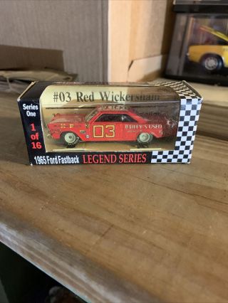 1992 Racing Collectibles Legend Series 65 Ford Fastback Red Wickersham Die Cast