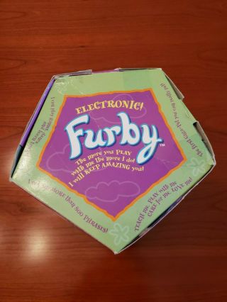 1998 Furby Gray w Black Spots and Pink Belly Blue Eyes Model 70 - 800 3