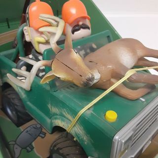Gemmy DEER RIDE Motion Activated Bouncing Jeep with Deer on Hood - plays Music 2
