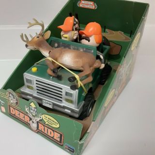 Gemmy DEER RIDE Motion Activated Bouncing Jeep with Deer on Hood - plays Music 3
