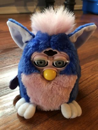 Furby Baby Tiger 1999 Blue And Pink