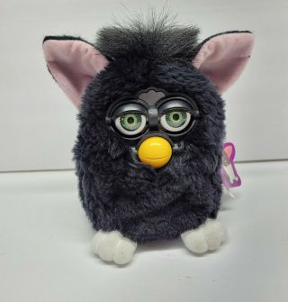 1998 Furby 70 - 800 Tiger Electronics Black With Black Mane With Tag
