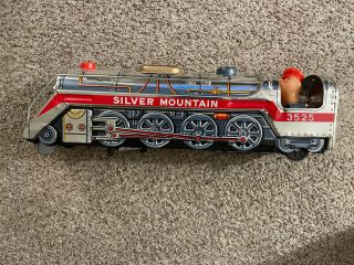 1960 ' s Silver Mountain Express Tin Train with Box, 3
