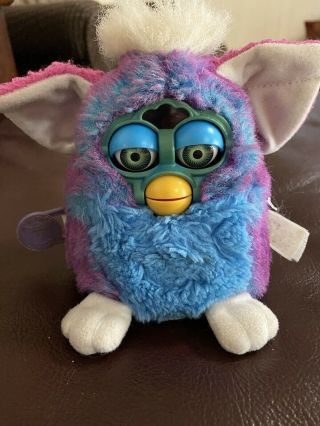 Furby 1999 Tiger Purple And Blue 70 - 940 With Tag 3025