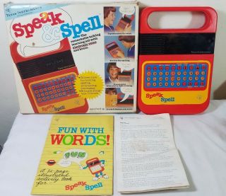 Read Speak & Spell 1979 With Raised Buttons Repair Or Fix