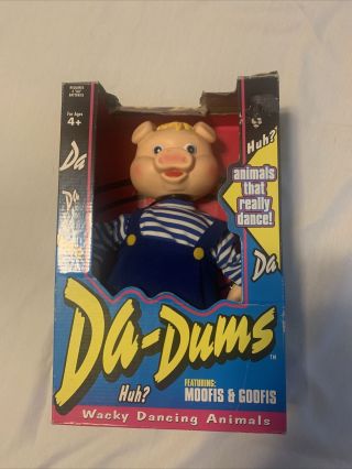 Rare Da - Dums Huh? In Package Vintage Toy Wacky Dancing Animals Pig 1995