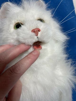 FurReal Friends Lulu My Cuddlin Kitty Cat Interactive Plush Figure White Persian 2