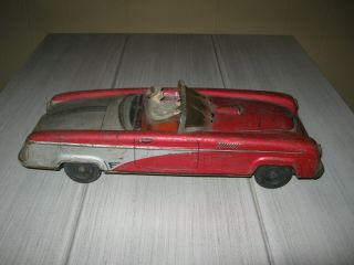 Vintage Tin Toy Friction Car Made In Western Germany 13 In.  X 5 In.  Pn - 350