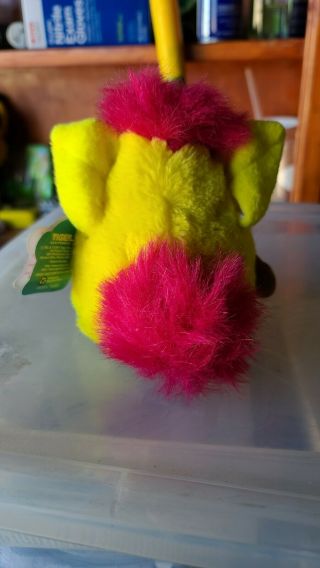 Furby babies blue and yellow with hot pink hair 1999 Tiger 2
