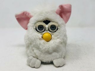 1998 White Furby By Tiger Electronics Vintage Talking And Animated