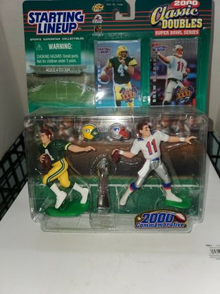 Starting Lineup Favre Bledsoe 2000 Football Classic Doubles Bowl Nfl