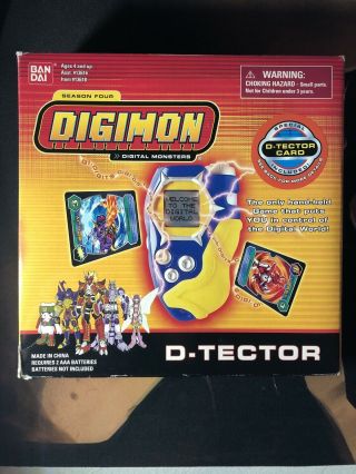 2002 Bandai Digimon Digivice D - Scanner D - Tector Blue And Yellow