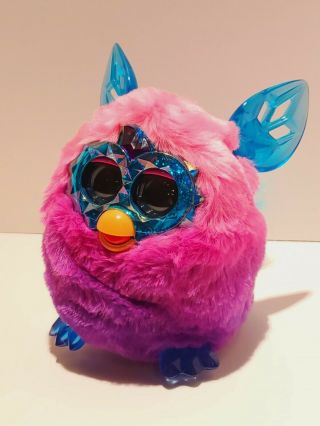 Euc Hasbro Furby Boom Crystal Series Interactive Toy Pink Purple Blue 2012