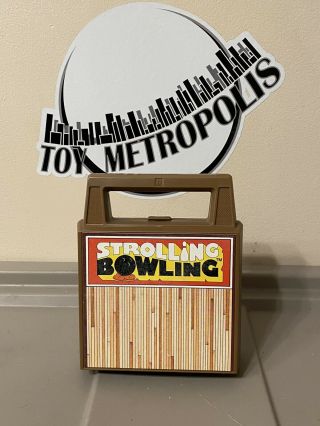 Vintage Tomy Strolling Bowling Portable - Ball & Game